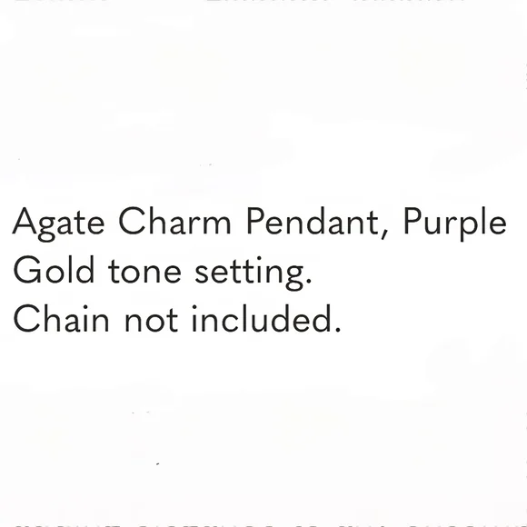 Purple Agate Pendant In Gold Tone Setting Boho - Picture 5 of 14